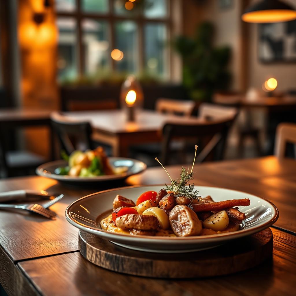 AI gegenereerde promotieafbeelding voor een restaurant