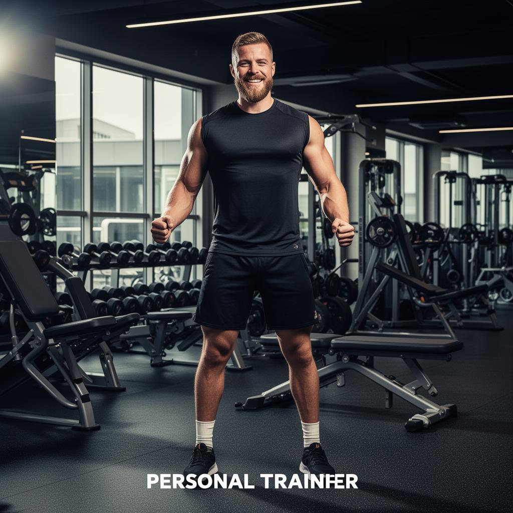 AI gegenereerde promotieafbeelding voor een personal trainer